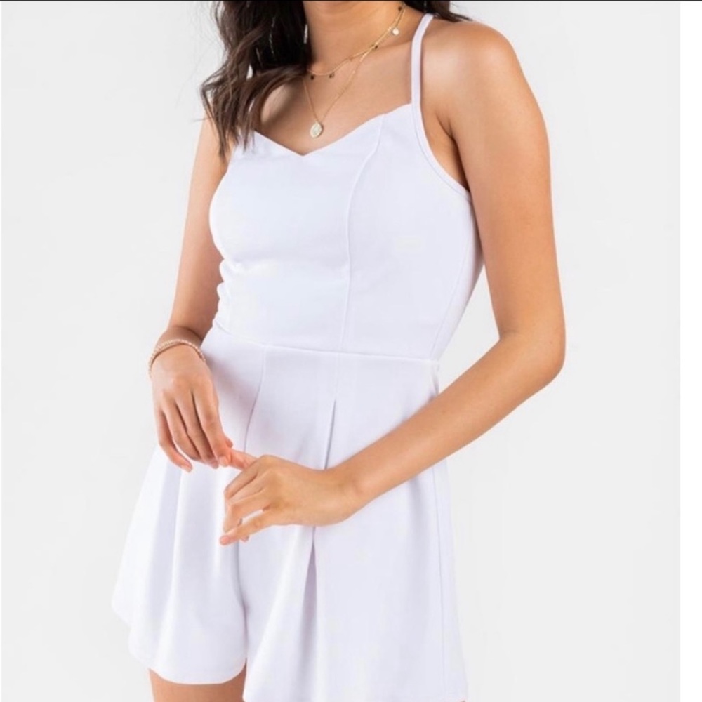 Francesca’s Boutique White Romper